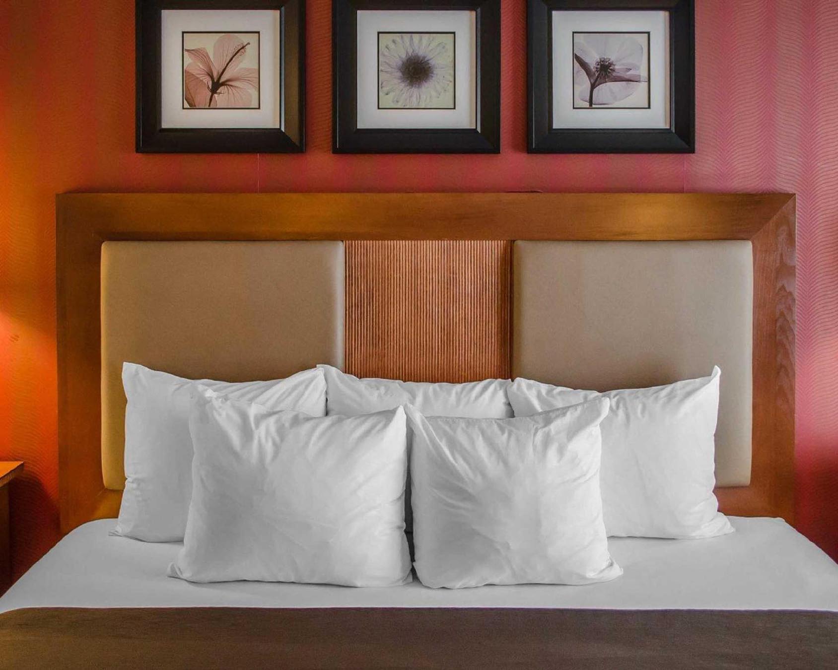 Pillows on king bed